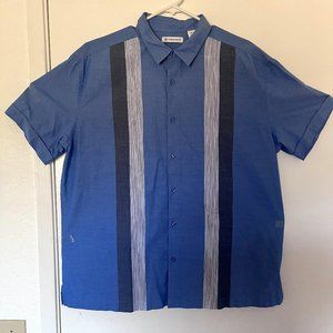 Casual Cuban Style Collared Button Up Shirt